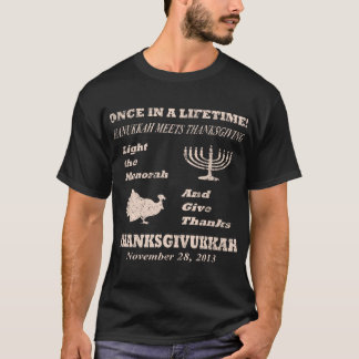 Vintager lustiger Thanksgivukkah T - Shirt