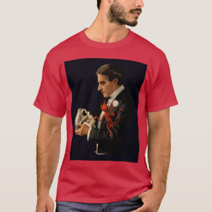 Vintager Magier, Thurston, der einen menschlichen T-Shirt