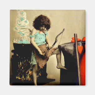 Vintager Magnet des Valentines Tages