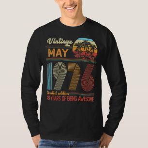 Vintager Mai 1976 Geburtstag T-Shirt