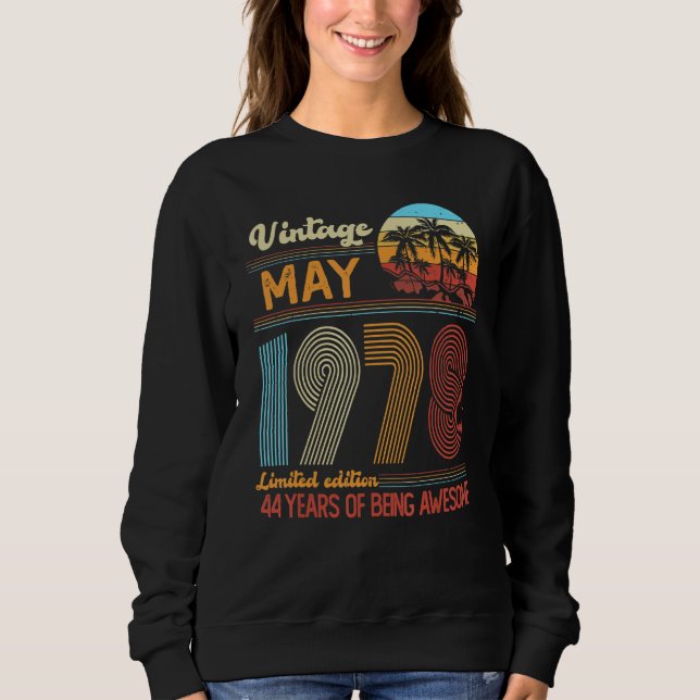 Vintager Mai 1978 Geburtstag 1 Sweatshirt (Vorderseite)