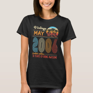 Vintager Mai 2006 16 Jahre alt 16. Geburtstag Deco T-Shirt