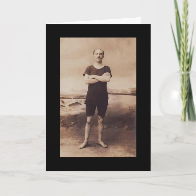 Vintager Mann Karte (Vorderseite)