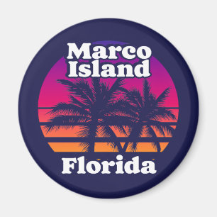 Vintager Marco Island Beach Florida Magnet