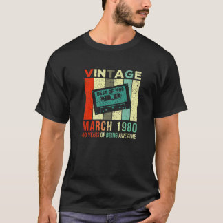 Vintager März 1980 40 Jahre Phantastisch 40. T-Shirt
