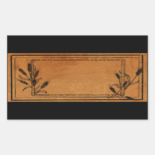 VINTAGER MASON JAR-Aufkleber Rechteckiger Aufkleber