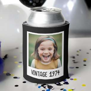 Vintager Meilenstein Geburtstag Foto Keepake Dosenkühler