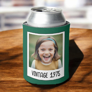 Vintager Meilenstein Geburtstag Foto Keepake Dosenkühler