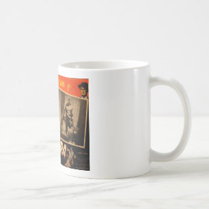 Vintager Mexikaner verdeckte Held-Lobby-Karte Kaffeetasse