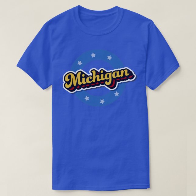 Vintager Michigan1 T-Shirt (Design vorne)