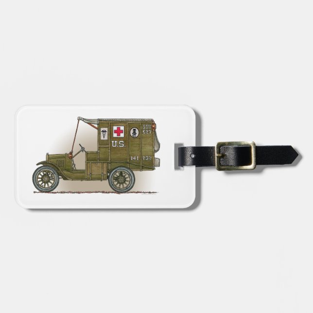 Vintager Militärkrankenwagengepäckumbau Gepäckanhänger (Vorderseite horizontal)