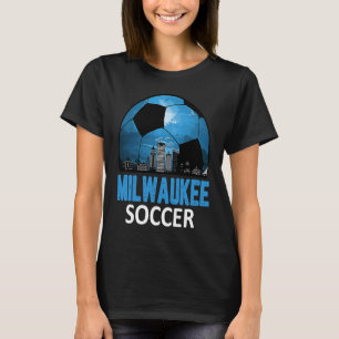 Vintager Milwaukee Stadtfußball für Männer Frauen T-Shirt