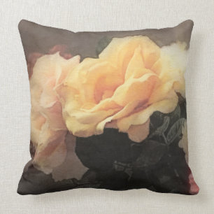 Vintager mit Blumenhintergrund der Kunst in den Kissen