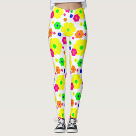 Vintager Mod-Blumengarten Leggings
