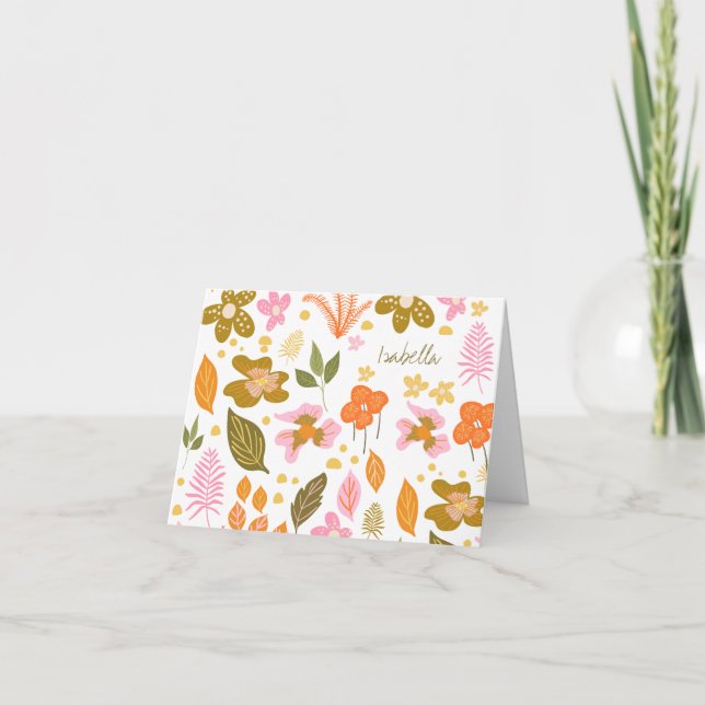 Vintager, moderner Botanischer Frühling (Vorderseite)