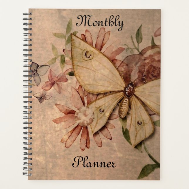 Vintager Monatsplaner Planer (Vorderseite)