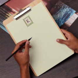 Vintager Monogramm-Letter-Rahmen Briefpapier