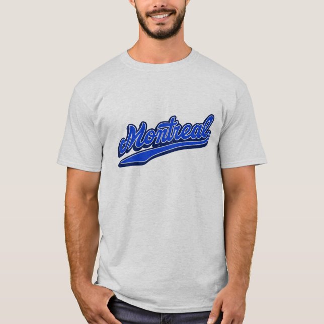 Vintager Montreal T - Shirt - Retro City Baseball (Vorderseite)