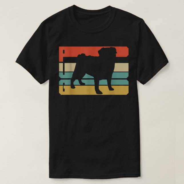 Vintager Mops  T-Shirt (Design vorne)
