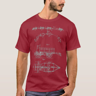 Vintager Motor-Triebzug T-Shirt
