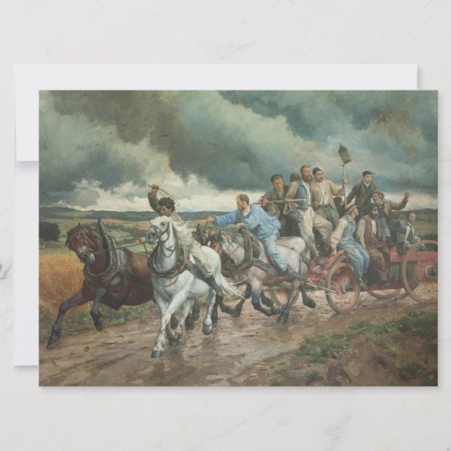 Vintager Motor (von Eugène Burnand) Karte (Vorderseite)