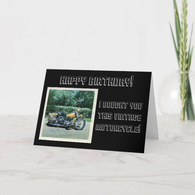 VINTAGER MOTORRAD 1969 MIT GELBEN KARTE (Vorderseite)