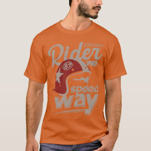 Vintager Motorrad-Pro-Racing-Retrohelm T-Shirt
