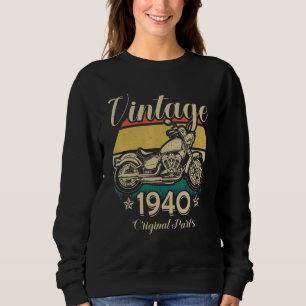 Vintager Motorradfahrer 1940 Sweatshirt