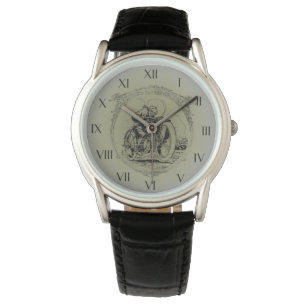 Vintager Motorraduhrentwurf Armbanduhr