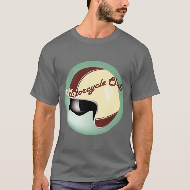 Vintager Motorradverein T-Shirt (Vorderseite)