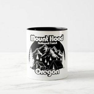 Vintager Mount Hood National Forest Zweifarbige Tasse