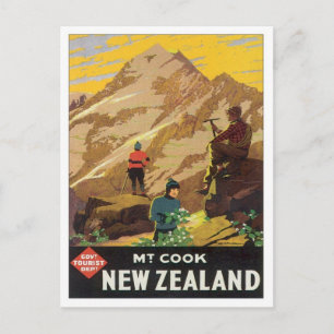 Vintager Mt.Cook Neuseeland Postkarte