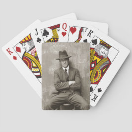 Vintager Mugshot-Mafia-Gangster-Gefängnis lustig Spielkarten