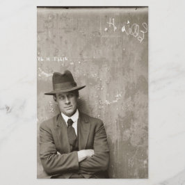 Vintager Mugshot-Mafia-Gangster witzig Briefpapier