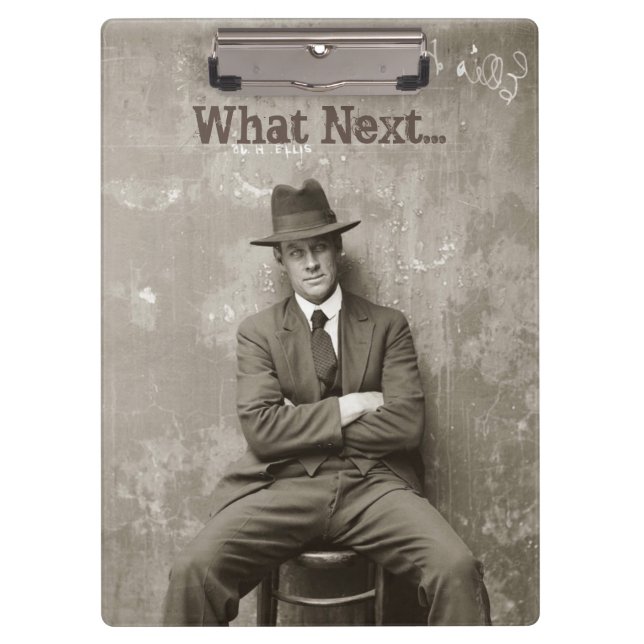 Vintager Mugshot-Mafia-Gangster witzig Klemmbrett (Vorderseite)