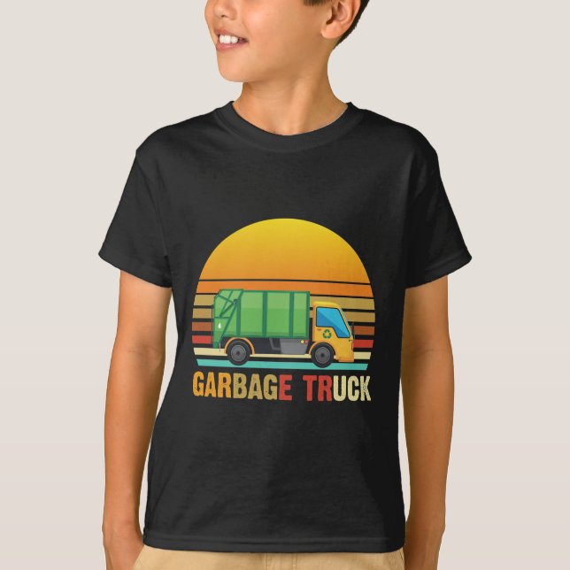 Vintager Mülltransporter - Abfall Recycelnd T-Shirt (Vorderseite)