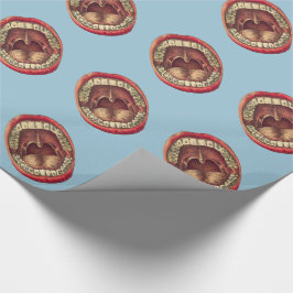 Vintager Mund Geschenkpapier