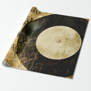 Vintager musikalischer Hintergrund Geschenkpapier