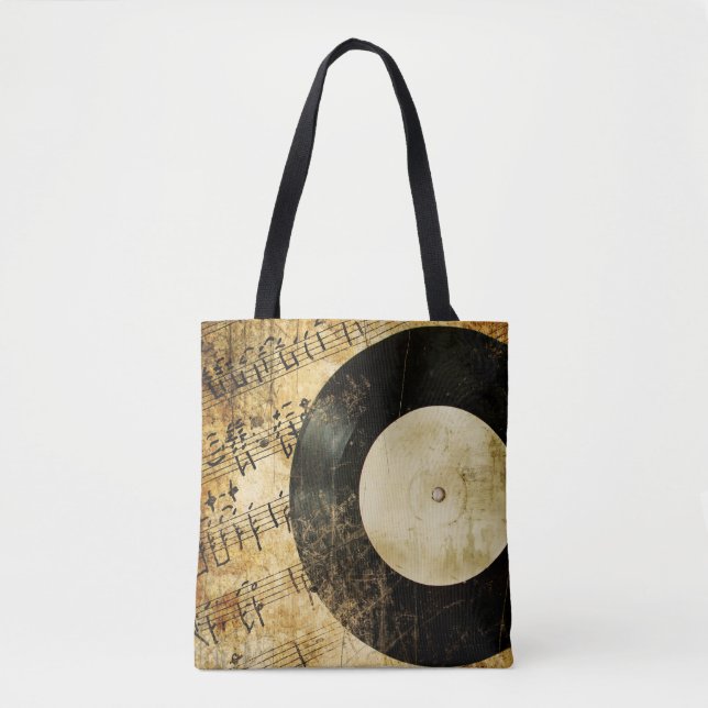 Vintager musikalischer Hintergrund Tasche (Vorderseite)