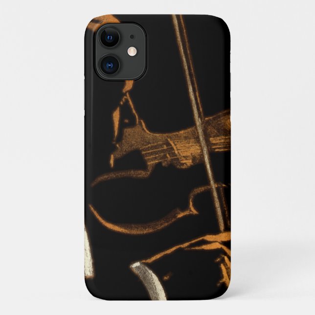Vintager Musiker, Geigermusiker Case-Mate iPhone Hülle (Rückseite)
