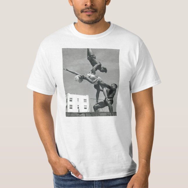Vintager Muskel-Strand T-Shirt (Vorderseite)