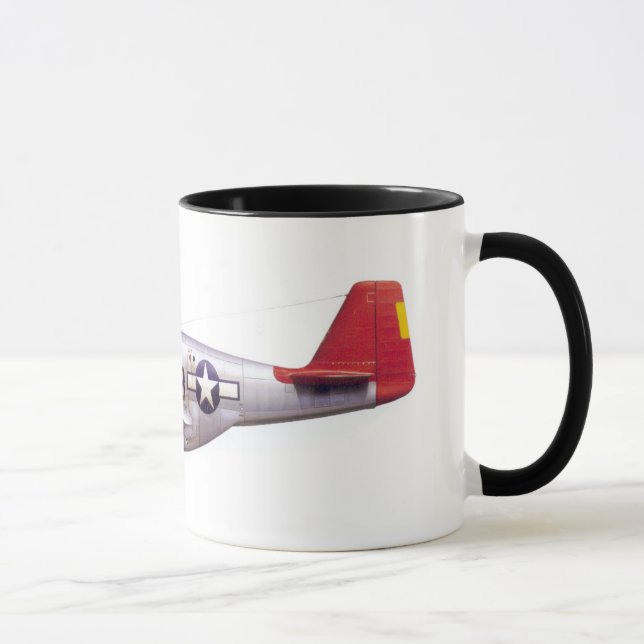 Vintager Mustang P-51 Tuskegee Flieger-Zweiter Tasse (Rechts)