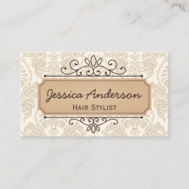 Vintager Muster-Geschäfts-Karten-Retro Visitenkarte