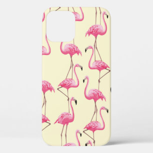 Vintager nahtloser grafischer Flamingovogel Case-Mate iPhone Hülle
