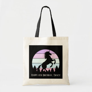 Vintager Name der Einhornzucht für Sunset Unicorn  Tragetasche