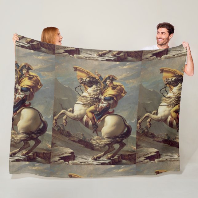 Vintager Napoleon über die Alpen Fleecedecke (Beispiel)