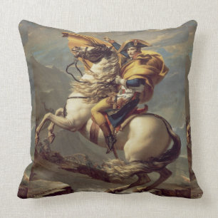 Vintager Napoleon über die Alpen Kissen
