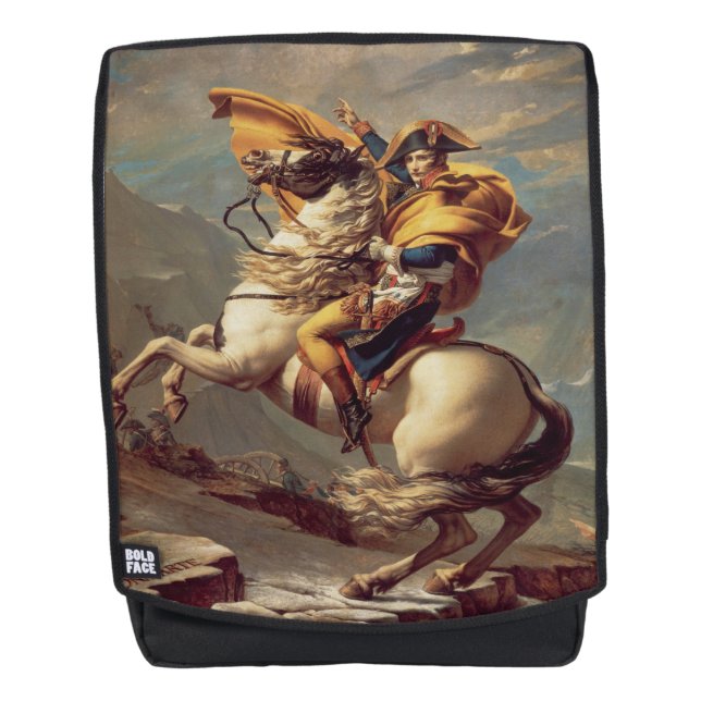 Vintager Napoleon über die Alpen Rucksack (Vorderseite)