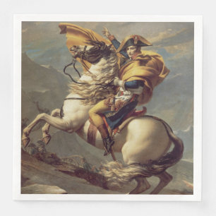 Vintager Napoleon über die Alpen Serviette