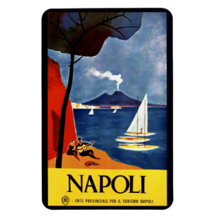 Vintager Napoli Neapel Italien Magnet